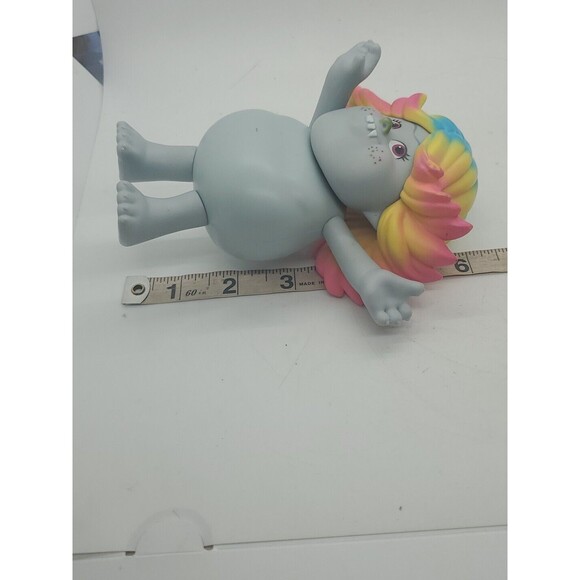 Trolls Dreamworks Bridget Gray Girl Troll Rainbow Hair 6” Girl Plastic Toy Doll - Picture 8 of 10